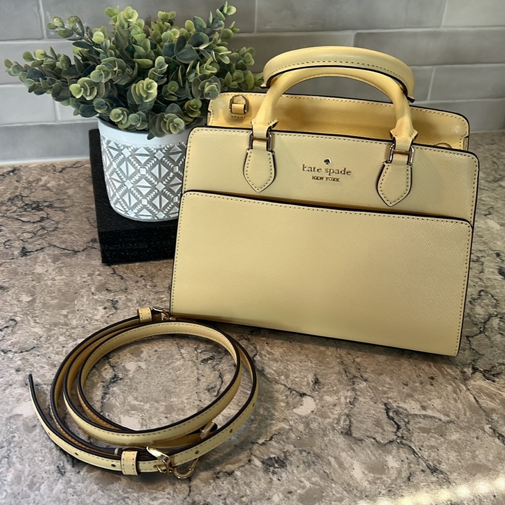 🎉Host Pick🎉Kate Spade Madison Small Satchel in Butter Color